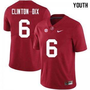 NCAA Youth Alabama Crimson Tide #6 Ha Ha Clinton-Dix Stitched College Nike Authentic Crimson Football Jersey SB17R35EV